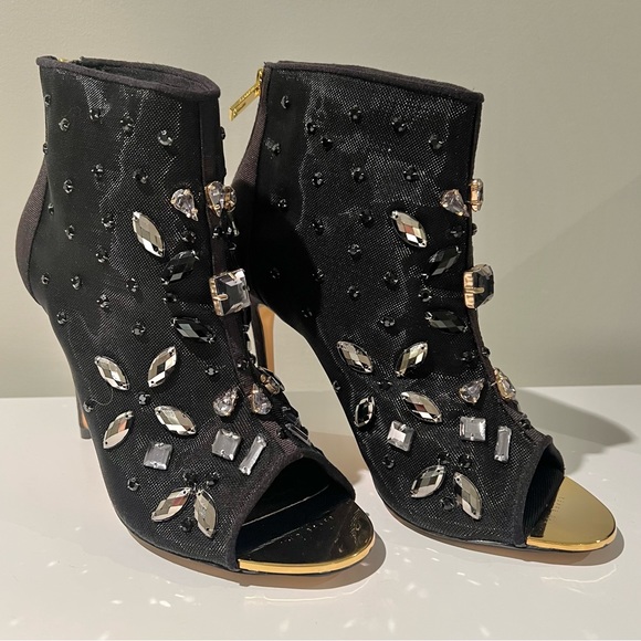 TED BAKER Spisey Embellished Open Toe Ankle Bootie - Picture 2 of 11